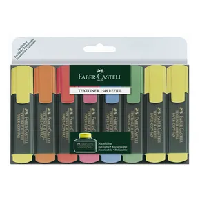 Zvýrazňovač Textliner 1548 fluorescenčný, sada 8ks Faber-Castell 154862